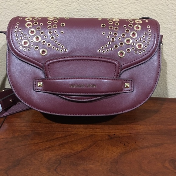 Michael Kors Grommeted Saddle Bag - Picture 2 of 5